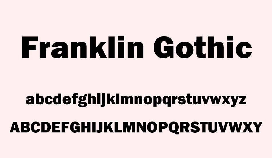 franklin gothic bold font free